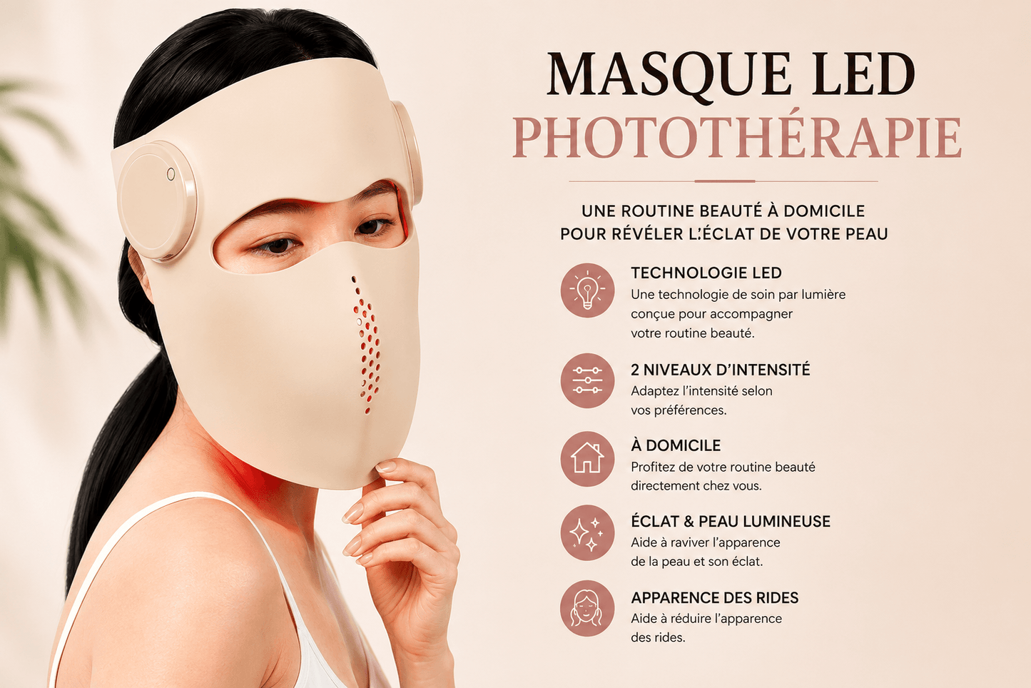 Masque LED de photothérapie NovaShop™